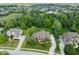 Aerial view of the home showcasing its well-manicured lawn and surrounding landscape at 13225 Gatman Ct, Carmel, IN 46032