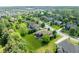 Expansive aerial view showcases the lush landscaping and luxurious homes in this desirable neighborhood at 13225 Gatman Ct, Carmel, IN 46032