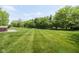 Spacious backyard showcasing lush greenery and manicured lawn, ideal for recreation and outdoor enjoyment at 13225 Gatman Ct, Carmel, IN 46032