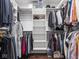 Organized walk-in closet featuring built-in shelving and ample storage space at 1326 E 10Th St, Indianapolis, IN 46202