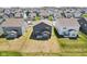 Aerial view of the home showcasing the backyard and its position in the community at 2250 Egbert Rd, Westfield, IN 46074