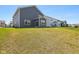 Wide backyard showing well-maintained green lawn and the rear facades of neighboring houses with a sunny, clear sky at 2250 Egbert Rd, Westfield, IN 46074