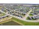 Panoramic aerial view of the neighborhood, ponds and cul-de-sac streets at 2250 Egbert Rd, Westfield, IN 46074
