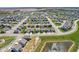 High aerial of the neighborhood featuring the community ponds at 2250 Egbert Rd, Westfield, IN 46074