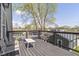 Charming outdoor deck with chairs and a scenic neighborhood view at 3015 S Rybolt Ave, Indianapolis, IN 46241