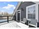 Cozy outdoor deck with comfortable seating, perfect for relaxing or entertaining at 3015 S Rybolt Ave, Indianapolis, IN 46241