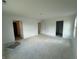 Bedroom featuring smooth walls, recessed lighting, and three doors ready for customization at 3297 Godby Dr, Sheridan, IN 46069