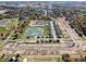 Aerial view of a residential community, showcasing the layout and surrounding area at 3303 Godby Dr, Sheridan, IN 46069