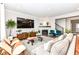 Open living space with modern decor, fireplace, and ample seating at 3650 Tipperlin Rd, Bargersville, IN 46106