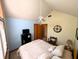 Well-lit bedroom with a ceiling fan and plenty of natural light from arched window at 3730 Cheyenne Ct, Columbus, IN 47203