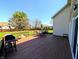 Large deck perfect for outdoor entertaining with a grill and dining set at 3730 Cheyenne Ct, Columbus, IN 47203