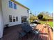 Lovely deck with table, grill and spacious fenced yard at 3730 Cheyenne Ct, Columbus, IN 47203