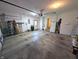 View of the garage with an overhead door, ample space, and access to the house at 3730 Cheyenne Ct, Columbus, IN 47203