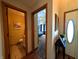 Hallway with bathroom and bedroom access at 3730 Cheyenne Ct, Columbus, IN 47203