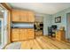 Bright eat-in kitchen area with workspace at 3892 Arrowhead Ct, Greenfield, IN 46140