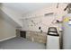 Finished basement with concrete block walls and water softener system at 4064 Waterfield Dr, Indianapolis, IN 46235