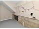 Unfinished basement with concrete block foundation at 4064 Waterfield Dr, Indianapolis, IN 46235