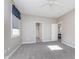 A carpeted bedroom features neutral colored walls and an open doorway at 4280 Zachary Ln, Westfield, IN 46062