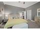 Bright bedroom with a large bed, neutral walls, and plenty of natural light at 501 S John St, Arcadia, IN 46030