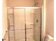Modern bathroom featuring a glass-enclosed shower at 5069 Lilium Dr, Plainfield, IN 46168