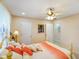 Bedroom showing neutral walls, white trim, and a ceiling fan at 5766 Kensington S Way, Plainfield, IN 46168