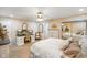 Bedroom with white walls, carpet flooring, and a ceiling fan at 5766 Kensington S Way, Plainfield, IN 46168