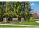 Kensington Estates community sign framed by mature trees and stone pillars at 5766 Kensington S Way, Plainfield, IN 46168