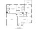 Detailed floor plan showcasing the layout of the home with room dimensions at 5766 Kensington S Way, Plainfield, IN 46168