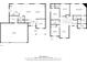 Detailed floor plan showcasing the layout of the two-story home, including room dimensions and features at 5856 Long Ridge Pl, Indianapolis, IN 46221
