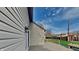 Cozy backyard deck perfect for outdoor seating, with a view of the fenced yard and blue skies at 6508 Pergola Ln, Indianapolis, IN 46241