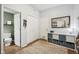 Functional mudroom with storage cubbies, a dog door, and access to a half bathroom at 6526 Angel Falls Dr, Noblesville, IN 46062