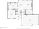 Detailed first floor plan showcasing the layout with living spaces, kitchen, and garage at 6707 Meadow View Ct, Avon, IN 46123