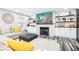 Cozy living room with a stone fireplace, built-in shelves, and comfortable seating at 6707 Meadow View Ct, Avon, IN 46123