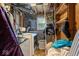 A laundry room featuring washer, dryer and metal shelving for ample storage at 6853 Cordova Dr, Indianapolis, IN 46221