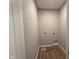 New laundry room with vinyl floors and hookups, ready for washer and dryer installation at 7421 Broadview Ln, McCordsville, IN 46055