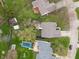 Bird's eye view of the backyard, showcasing the home's layout within the neighborhood at 8747 Knotty Pine Ct, Indianapolis, IN 46227