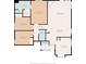 Detailed floor plan showcasing the layout of the home, including the bedrooms, bathrooms, and living areas at 8747 Knotty Pine Ct, Indianapolis, IN 46227