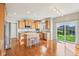 Bright kitchen with stainless steel appliances and sliding door to the yard at 8965 Snowberry Ct, Zionsville, IN 46077