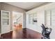 Spacious home office with built-in storage and desk at 8965 Snowberry Ct, Zionsville, IN 46077