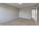 Bright bedroom with neutral walls and carpet flooring, ready for personalization at 10602 Pintail Ln, Indianapolis, IN 46239