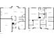 Floor plans of the home, showing the layout for main floor and second story at 10602 Pintail Ln, Indianapolis, IN 46239