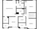 Upstairs floor plan highlighting primary bedroom, three additional bedrooms, and three bathrooms at 10602 Pintail Ln, Indianapolis, IN 46239