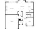 Main floor plan with living room, dining, kitchen, garage, bathroom and additional room at 10602 Pintail Ln, Indianapolis, IN 46239