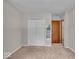 Bedroom features an updated closet and a doorway to the hall at 11054 N Shelby 490 W, New Palestine, IN 46163