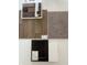 Interior material selections featuring brick, carpet, vinyl flooring, and kitchen cabinetry at 1147 Stubble Run, Danville, IN 46122