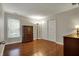 Bedroom with hardwood floors, closet and ample space at 11599 Braemar Ct, Carmel, IN 46032
