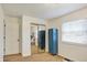 Bedroom featuring a bunk bed reflected in a mirrored closet door and a blue locker at 1280 Casco Bay Cir, Cicero, IN 46034