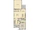 Layout of the first floor, including a garage, patio, great room, kitchen, and owner's suite at 15379 Alperton Rd, Fishers, IN 46037