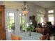 Inviting breakfast nook with views of the landscaped backyard at 3504 Inverness Blvd, Carmel, IN 46032