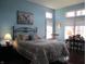 Serene bedroom with hardwood floors, large windows, and a comfortable bed at 3504 Inverness Blvd, Carmel, IN 46032